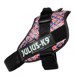 Julius K9 hundsele IDC med engelsk flagga